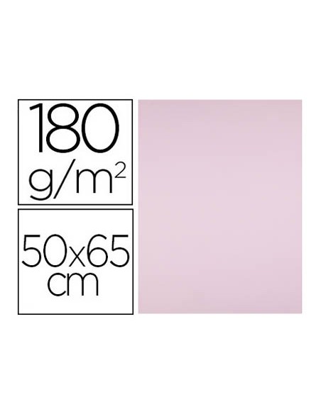 Cartulina liderpapel 50x65 cm 180g/m2 rosa paquete de 25 hojas