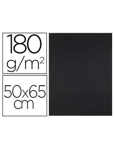 Cartulina liderpapel 50x65 cm 180g/m2 negro...