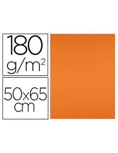 Cartulina liderpapel 50x65 cm 180g/m2 naranja...