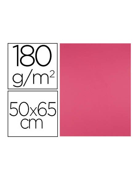 Cartulina liderpapel 50x65 cm 180g/m2 fucsia paquete de 25 hojas