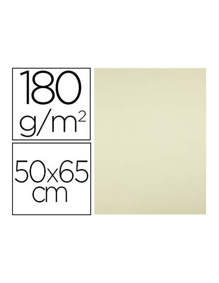 Cartulina liderpapel 50x65 cm 180g/m2 amarillo paquete de 25 hojas