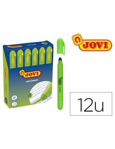 Marcador de cera gel jovi fluorescente verde...