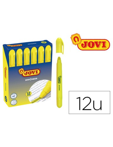 Marcador de cera gel jovi fluorescente amarillo...