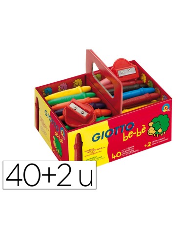 Lapices cera giotto bebe super schoolpack de 40...