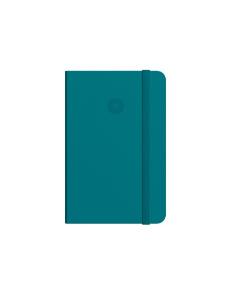 Cuaderno con gomilla antartik notes tapa dura a5 hojas puntos verde aguamarina 100 hojas 80 gr fsc
