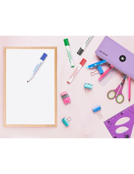 Rotulador q-connect pizarra blanca colores surtidos punta redonda 3 mm