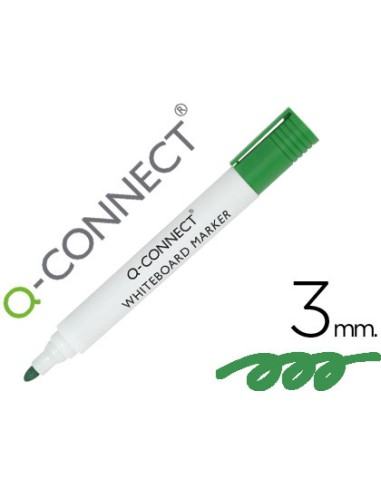 Rotulador q-connect pizarra blanca color verde...