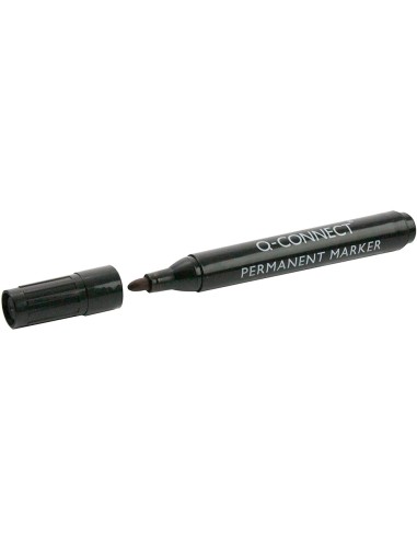 Rotulador q-connect marcador permanente negro...