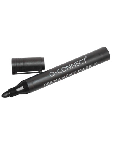Rotulador q-connect marcador permanente negro...