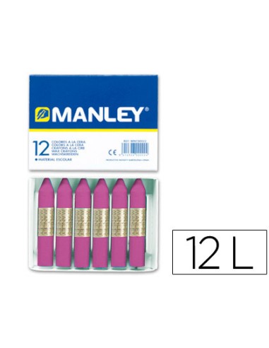 Lapices cera manley unicolor lila n.39 caja de...