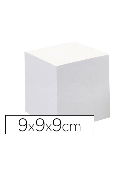 Taco papel quo vadis encolado blanco 680 hojas 100% reciclado 90x90x90 mm 90 g