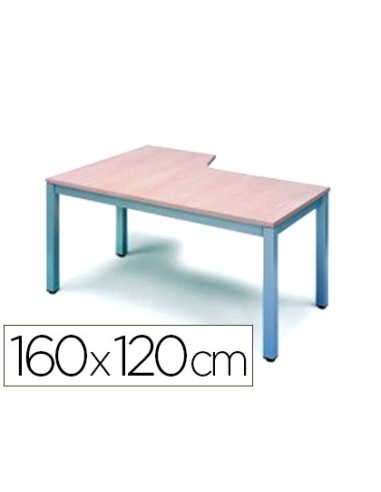 Mesa oficina rocada serie executive forma en l...