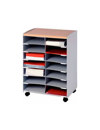 Modulo paperflow con 14 casillas y ruedas...