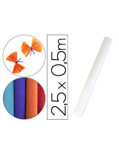 Papel crespon liderpapel rollo de 50 cm x 2,5 m...