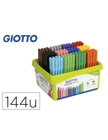 Rotulador giotto turbo color school pack de 144...