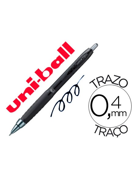 Boligrafo uni-ball roller umn-307 retractil 0,7 mm tinta gel negro