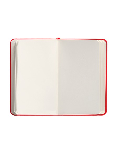 Cuaderno con gomilla antartik notes tapa dura a6 hojas lisas rojo 100 hojas 80 gr fsc