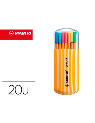 Rotulador stabilo punta de fibra point 88...