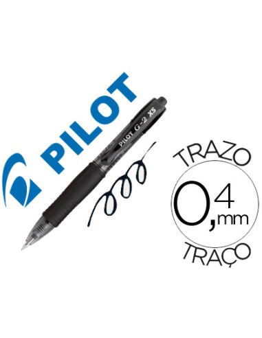 Boligrafo pilot g-2 pixie negro tinta gel...