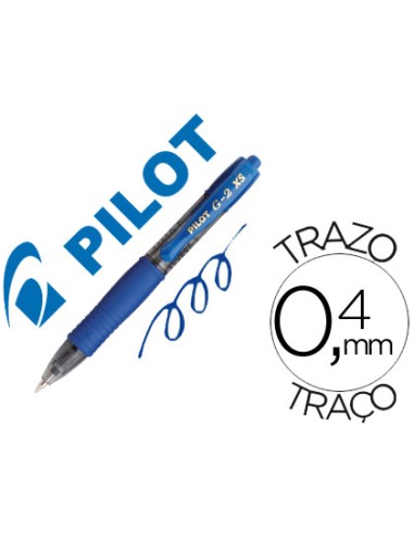 Boligrafo pilot g-2 pixie azul tinta gel...