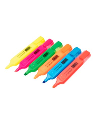Rotulador q-connect fluorescente punta biselada...