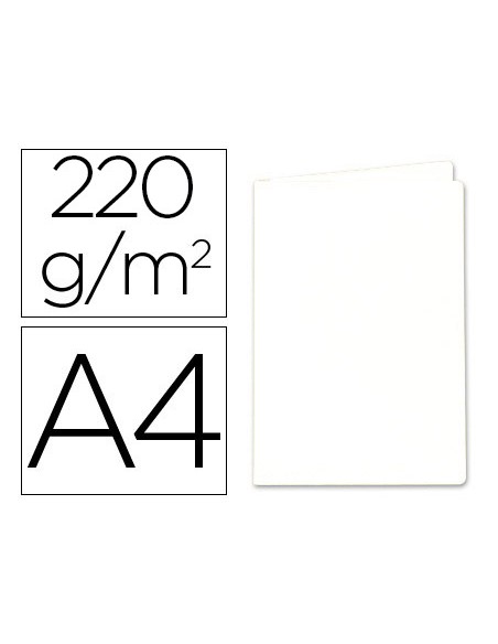 Subcarpeta cartulina exacompta din a4 blanca 220 gr