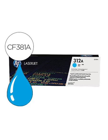 Toner hp 312a laserjet pro mfp m476 cian -2.700 pag-