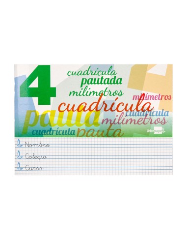 Libreta liderpapel pautaguia tapa cartoncillo...