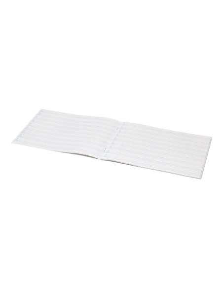 Libreta liderpapel pautaguia tapa cartoncillo 32 hojas din a5 70 gr cuadriculado pautado 4 mm apaisado con margen