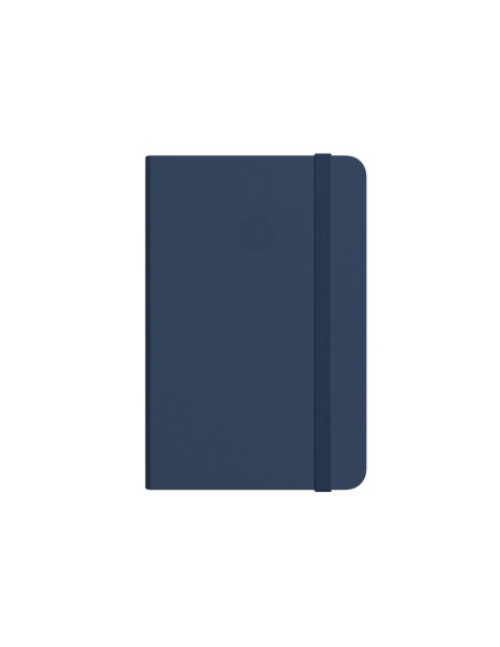 Cuaderno con gomilla antartik notes tapa dura a4 hojas lisas azul marino 100 hojas 80 gr fsc