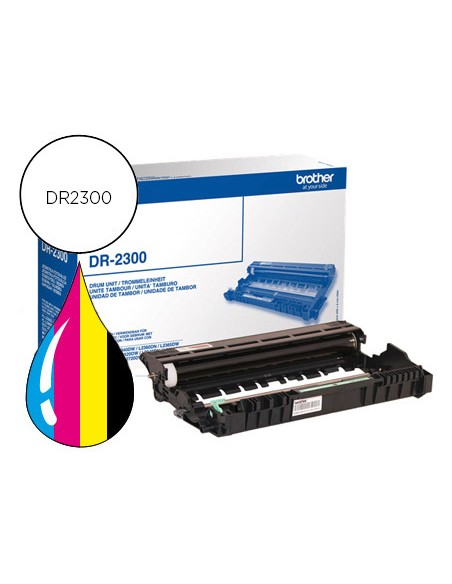 Tambor brother dr-2300 dcpl2500d/ dcpl2520dw / mfcl2700dw / mfcl2720dw negro 12000 paginas
