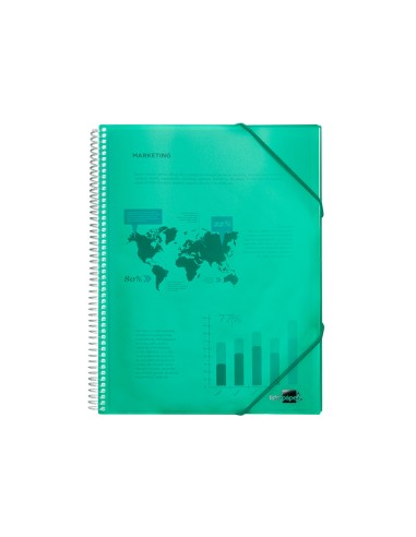 Carpeta liderpapel escaparate con espiral 20...