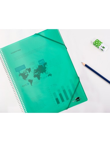 Carpeta liderpapel escaparate con espiral 20...