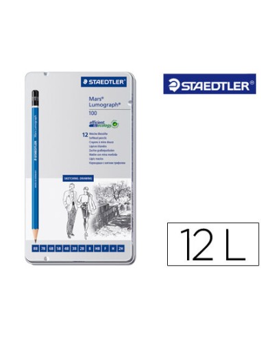 Lapices de grafito staedtler mars lumograph 100...