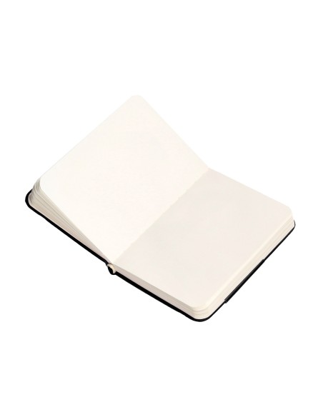 Cuaderno con gomilla antartik notes tapa dura a7 hojas lisas negro 80 hojas 80 gr fsc