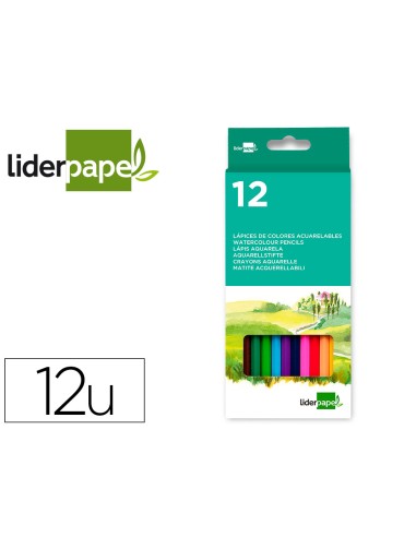 Lapices de colores acuarelables liderpapel caja...