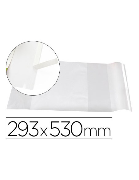 Forralibro liderpapel nº29 con solapa ajustable adhesivo 293 x 530 mm