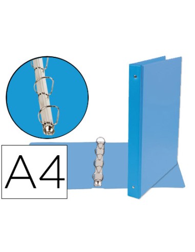 Carpeta de 4 anillas 25 mm mixtas liderpapel a4...