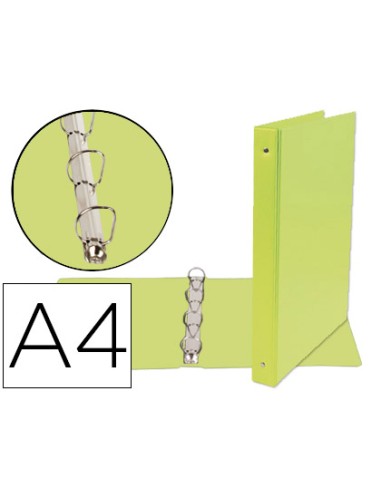 Carpeta de 4 anillas 25 mm mixtas liderpapel a4...