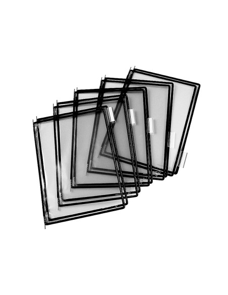 Funda para portacatalogo djois din a4 color negro pack de 10 unidades