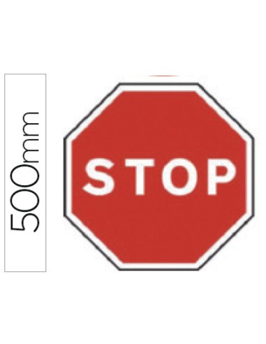 Pictograma syssa señal vial stop en acero...