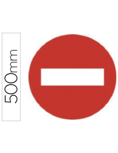 Pictograma syssa señal vial entrada prohibida...