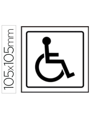 Pictograma syssa señal de discapacitados en pvc...