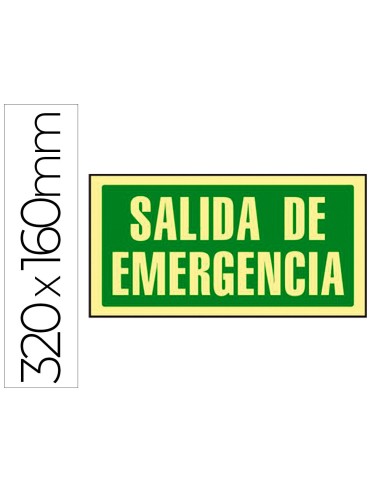 Pictograma syssa señal de salida de emergencia...