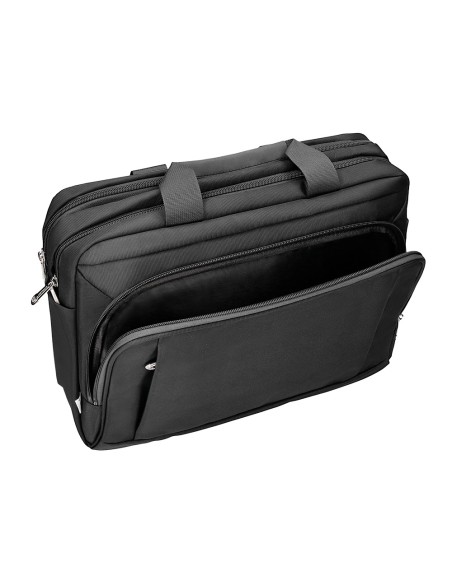 Maletin para portatil q-connect 15,5\" negro 1 asa 1 bolsillo exterior medidas 390x310x120mm