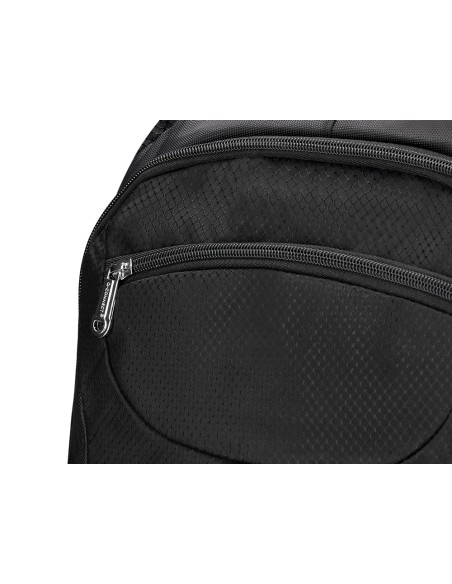 Mochila para portatil q-connect 18\" negra 1 asa 1 bolsillo exterior medidas 330x470x180 mm