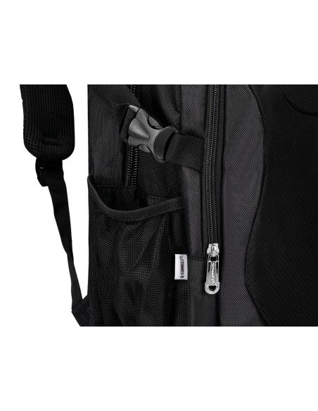 Mochila para portatil q-connect 18\" negra 1 asa 1 bolsillo exterior medidas 330x470x180 mm
