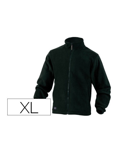 Chaqueta deltaplus polar con cremallera 2 bolsillos color negro talla xl