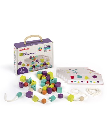 Juego didactico miniland eco activity shapes 36...