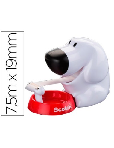 Portarrollo sobremesa scotch doggy 8,9 m x 19...
